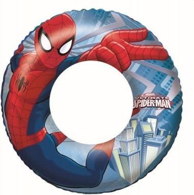 Colac Spider-Man gonflabil pentru inot, copii 3-6 ani, Bestway 98003, 56 cm