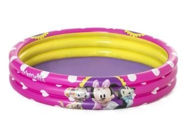 Piscina Minnie Mouse gonflabila, pentru copii 2 ani+, Bestway 91079, 122 x 25 cm, 140 litri