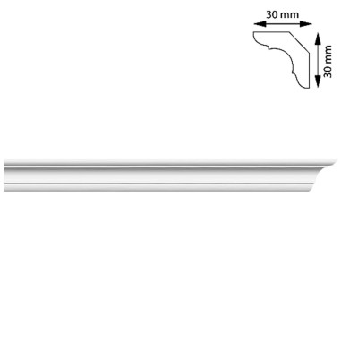 Bagheta colturi, 30x30 mm, 2 m