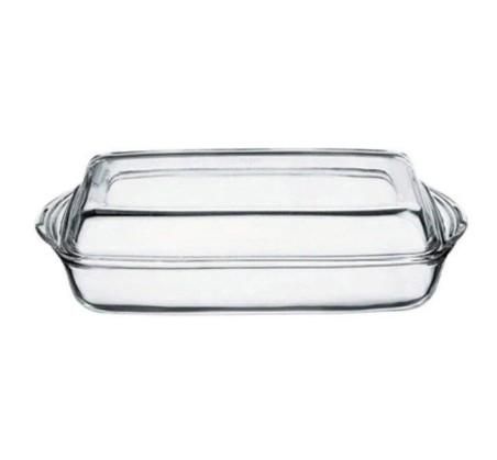 Vas termorezistent 1.95 Litri, cu capac sticla 1.375 Litri, Borcam, 59009