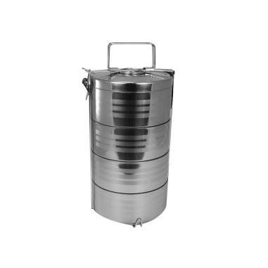 Recipiente pentru transport mancare, inox, set 4 buc, 4x1050 ml, Perfect Home�