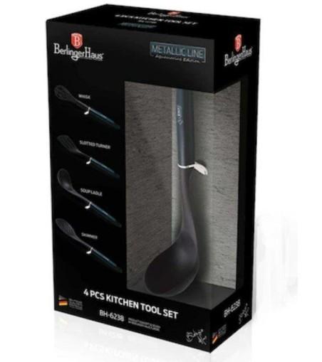 cutie frumoasa pentru cadou Set 4 piese ustensile de bucatarie, Berlinger Haus, Aquamarine Collection, BH 6238