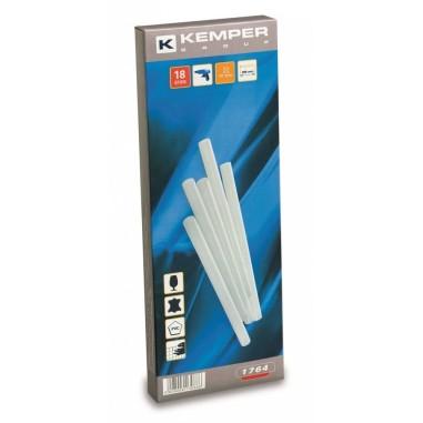 Baton silicon�pentru pistol�lipit,�set 18 buc, 12x280 mm, Kemper�