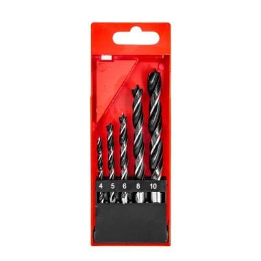 Burghie pentru lemn, set 5 buc, 4-10�mm, Beorol