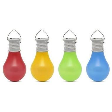 Lampa solara pentru gradina, tip bec, LED, multicolor, set 24 buc, 5.5x10 cm, Becrux