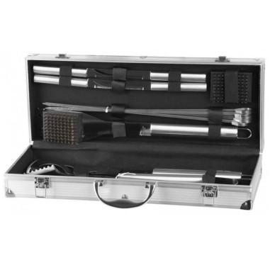 Ustensile pentru barbecue, grill, gratar, inox, set 14 piese, Deluxe Strend Pro�