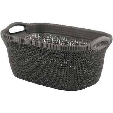 Cos rufe, 2 manere, gri inchis, 40 L, 60x27x39 cm, Curver