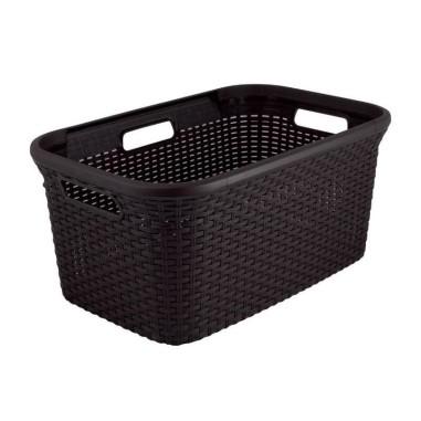 Cos rufe,�3 manere, plastic, maro inchis, 45 L, 59x38x27 cm, Curver