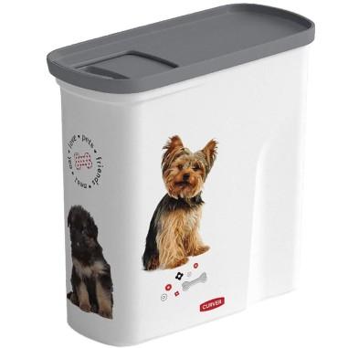 Recipient stocare mancare, pentru animale, model catel, plastic, 2 L, 21x9x19 cm, Strend Pro 