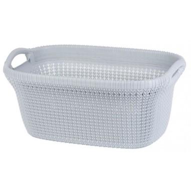 Cos rufe,�2 manere, plastic, albastru deschis, 40 L, 60x39x27 cm, Curver