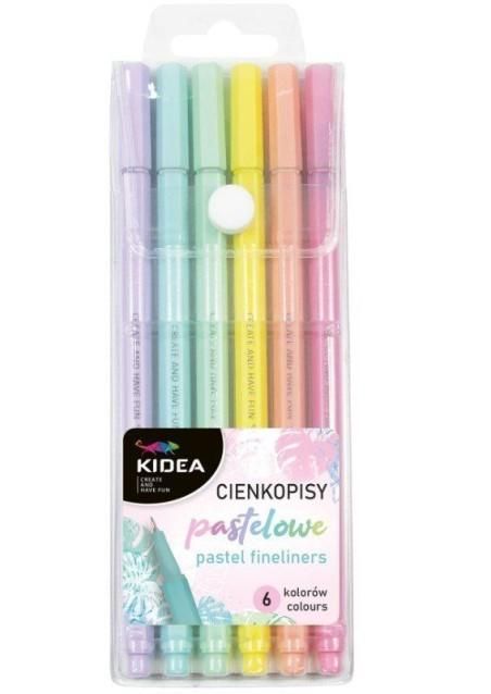 Set de 6 pixuri, Kidea, culori pastelate Kidea - produs de calitate si ieftin