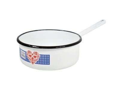 Cratita emailata, decotara cu coada ,semiadanca, 20 cm OEM - produs de calitate si ieftin