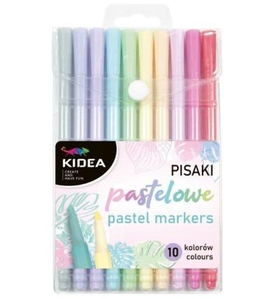 Set de 10 markere, Kidea Pastel Markers, multicolore