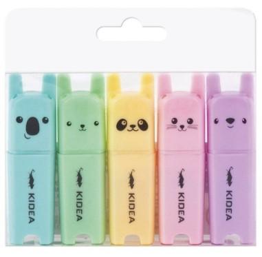 Set de 5 carioci animalute, Kidea, multicolore