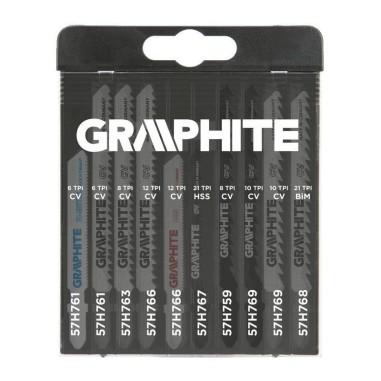 Panza, lama, fierastrau pendular, pentru lemn, metal, prindere tip T, set 10�buc,�Graphite