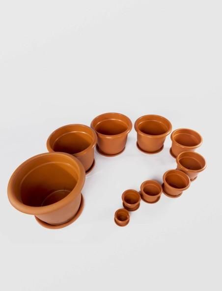 Ghiveci cu Tava STERK, 35X34 cm, Plastic Maro, nr.16 - Sterk produs de vanzare-poza- 3