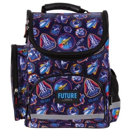 Ghiozdan ergonomic pentru scoala, baieti, Derform Future, rachete spatiale Derform - produs de calitate si ieftin