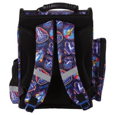 Ghiozdan ergonomic pentru scoala, baieti, Derform Future, rachete spatiale Derform - produs de calitate si ieftin