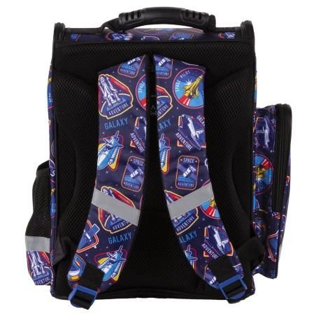 Ghiozdan ergonomic pentru scoala, baieti, Derform Future, rachete spatiale Derform - produs de calitate si ieftin