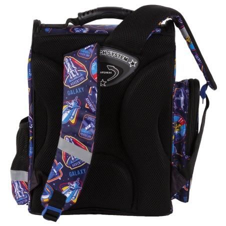 Ghiozdan ergonomic pentru scoala, baieti, Derform Future, rachete spatiale Derform - produs de calitate si ieftin