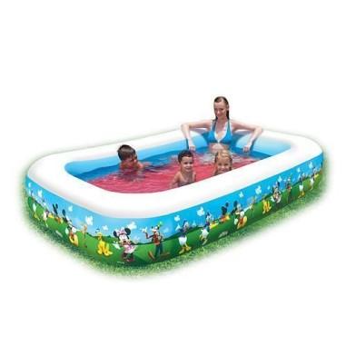 Piscina gonflabila pentru copii, dreptunghiulara, model Mickey Mouse,�262x175x51 cm, Bestway