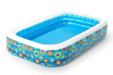 Piscina gonflabila cu floricele multicolor, pentru copii 6 ani+, Bestway 54121, 305 x 183 x 56 cm, 1161 litri Bestway - produs d