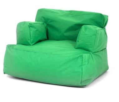 Fotoliu tip para, Big Bean Bag, textil umplut cu perle polistiren, verde, 80 x 80 x 70 cm