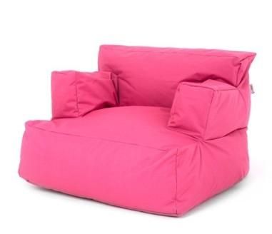 Fotoliu tip para, Big Bean Bag, textil umplut cu perle polistiren, roz, 80 x 80 x 70 cm