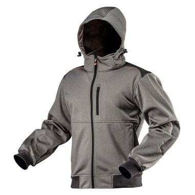 Geaca de lucru softshell cu gluga detasabila, model Outdoor, marimea XXL/58, NEO