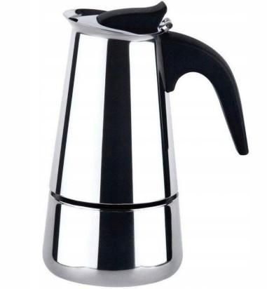 Cafetiera pentru cafea expresso aragaz , din inox, pentru 4 persoane, 250 ml GimiHome - produs de calitate si ieftin