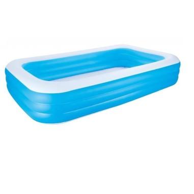 Piscina gonflabila pentru copii, dreptunghiulara, albastru, 305x183x56 cm, Bestway 