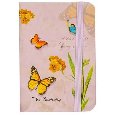 Agenda tip notes, A7, cu Elastic, 80 file, fluturasi