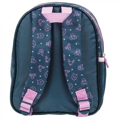 back Ghiozdan ergonomic de fetite pentru gradinita, Derform, 2 compartimente, model Catelusi PL11CF38