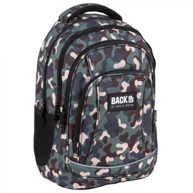 fata Ghiozdan ergonomic de copii pentru scoala, BackUP, 4 compartimente, model camuflaj PLB4A97