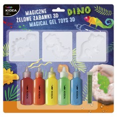 Set creatie, jucarii magice cu gel, 3D, Dinozauri, Kidea MZZ3DDKA