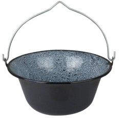 PRET CCeaun emailat rezistent, 30 litri, negru ieftin si bun si calitativ