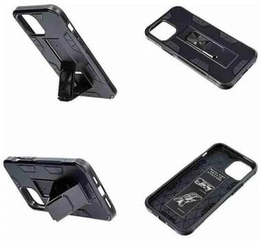 Husa Antisoc Magnetica Premium Forcell Defender cu Suport Telefon pentru Samsung A21S, Neagra