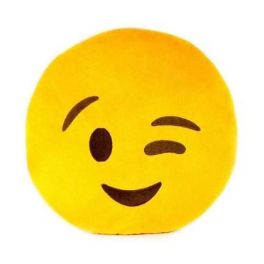 Perna decorativa MCT Emoji, Flirt 30x30 cm, Galben