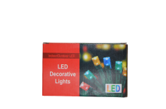 Instalatie de Craciun, ghirlanda luminoasa, 100 de LED-uri multicolore