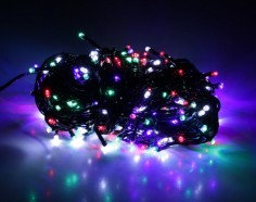 Instalatie de Craciun liniara, multicolor, 30 m, 300 leduri, 8049RB