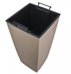 Ghiveci inalt cu vas interior, 22x22x47, Aurora 887, diverse culori