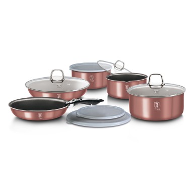 Set de oale si tigai 12 piese, Berlinger Haus, BH-6104, I-Rose Collection