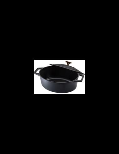 Oval roaster, 32 cm, cast iron, matt blackOVEN SAFEBH/6518 Berlinger - produs de calitate si ieftin