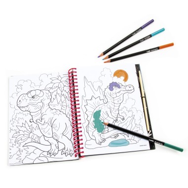 Carte de colorat cu dinozauri, 14 x 20 cm,...