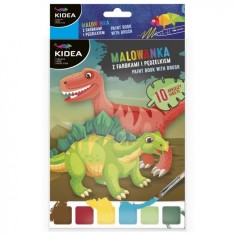 Carte de colorat, A5 cu accesorii, Dinozauri, Kidea, MFPDKA