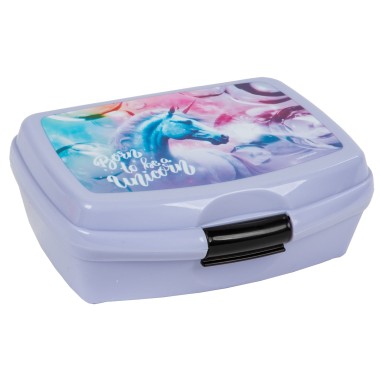 Cutie pentru pranz Unicorn, Derform, inchidere sigura, BPA Free, 16.5x13x6cm, SJR15