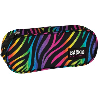 Penar oval Zebra, multicolor, 23x9x5cm, BackUp PB6A35