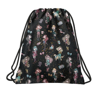 Sac sport pentru incaltaminte, Derform, Backup Glamour, 41x35cm, multicolor, WOB6A22