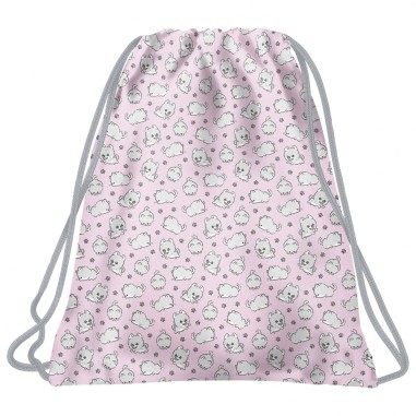 Sac sport pentru pantofi, BackUp, 35x45 cm, Catel Roz, WOB5A13