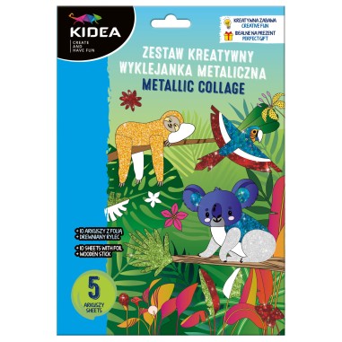 Set creativ de albume metalice Animals Kidea, ZKWMBKA